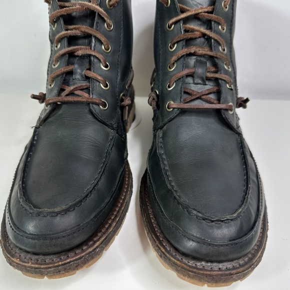 Frye Black Leather Lace Up Boots Men's Size 8 1/2 D - Picture 8 of 16
